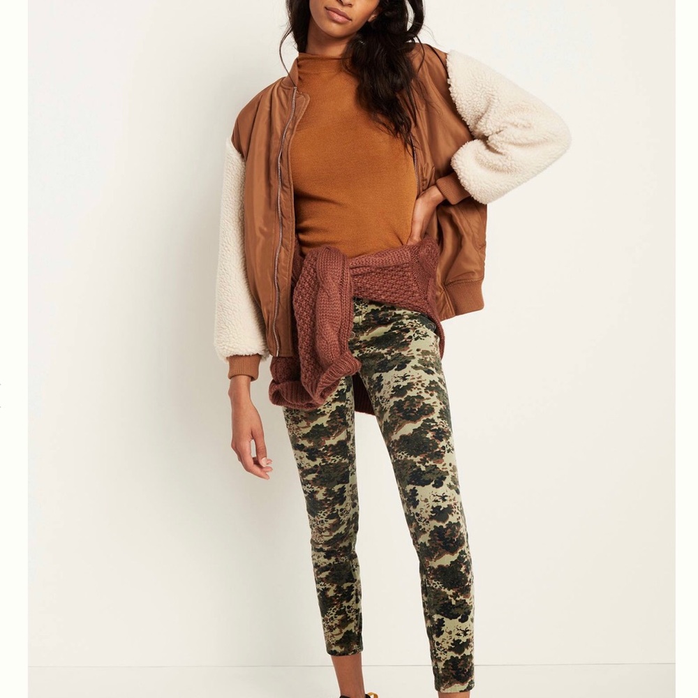 Pilcro High-Rise Button-Fly Skinny Corduroy Pants